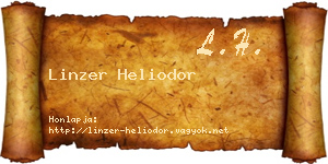 Linzer Heliodor névjegykártya